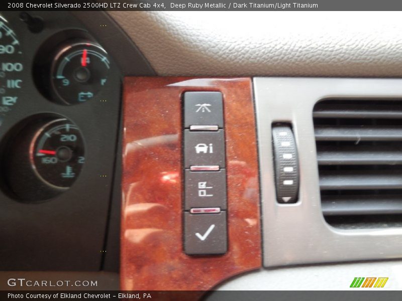 Deep Ruby Metallic / Dark Titanium/Light Titanium 2008 Chevrolet Silverado 2500HD LTZ Crew Cab 4x4
