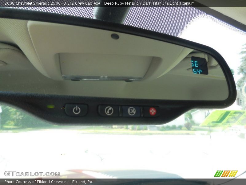 Deep Ruby Metallic / Dark Titanium/Light Titanium 2008 Chevrolet Silverado 2500HD LTZ Crew Cab 4x4