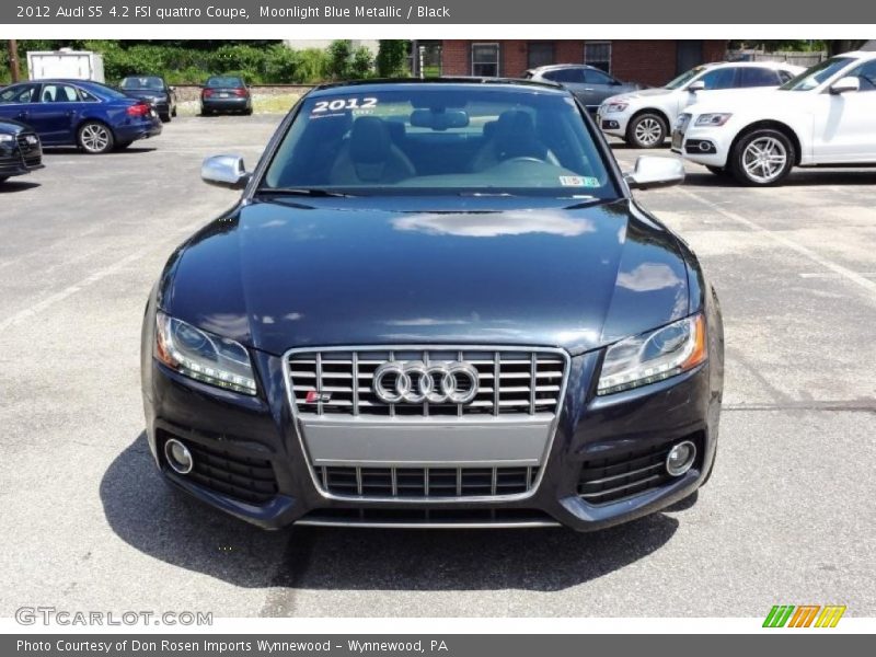Moonlight Blue Metallic / Black 2012 Audi S5 4.2 FSI quattro Coupe
