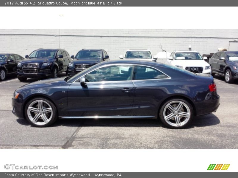 Moonlight Blue Metallic / Black 2012 Audi S5 4.2 FSI quattro Coupe