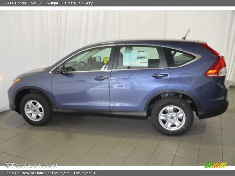 Twilight Blue Metallic / Gray 2014 Honda CR-V LX