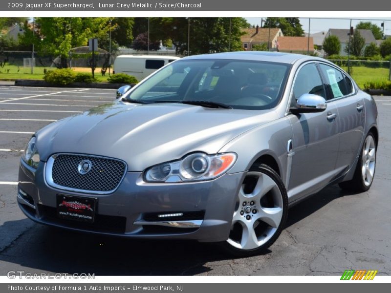 Lunar Grey Metallic / Spice/Charcoal 2009 Jaguar XF Supercharged