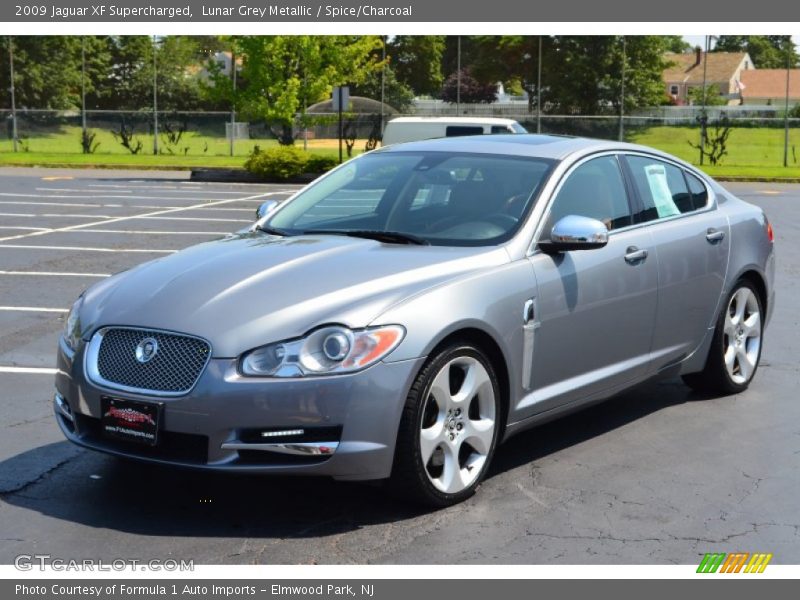 Lunar Grey Metallic / Spice/Charcoal 2009 Jaguar XF Supercharged