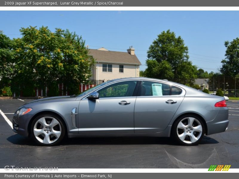 Lunar Grey Metallic / Spice/Charcoal 2009 Jaguar XF Supercharged