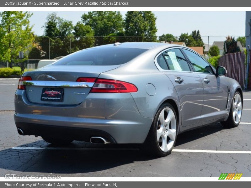 Lunar Grey Metallic / Spice/Charcoal 2009 Jaguar XF Supercharged