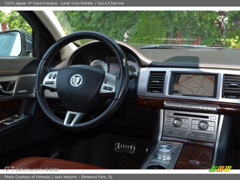 Lunar Grey Metallic / Spice/Charcoal 2009 Jaguar XF Supercharged