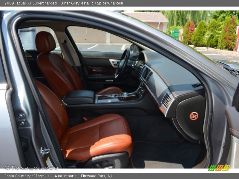 Lunar Grey Metallic / Spice/Charcoal 2009 Jaguar XF Supercharged