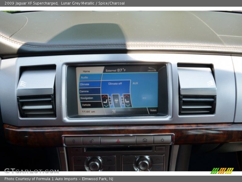 Lunar Grey Metallic / Spice/Charcoal 2009 Jaguar XF Supercharged