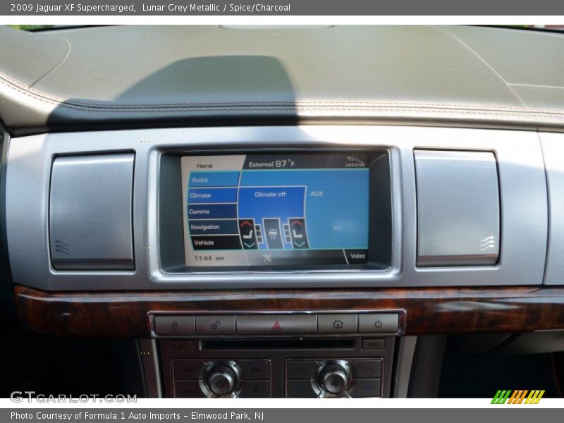 Lunar Grey Metallic / Spice/Charcoal 2009 Jaguar XF Supercharged