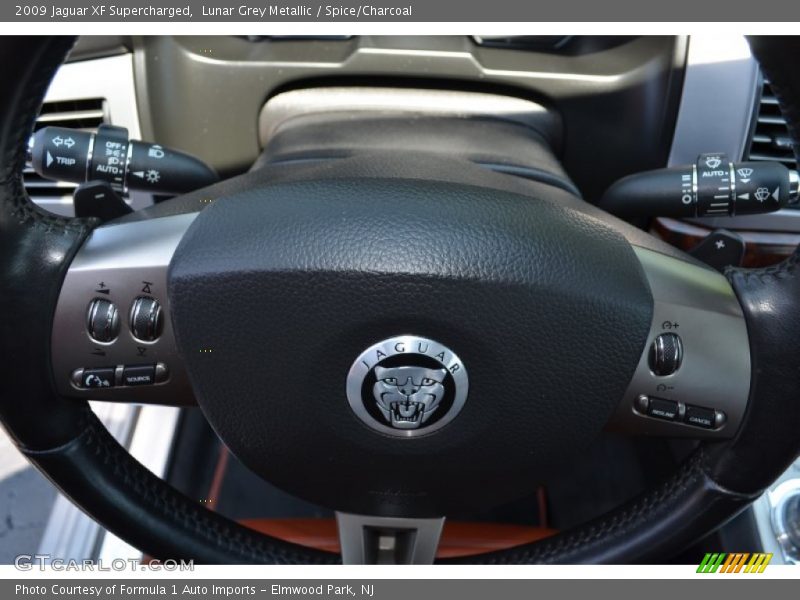 Lunar Grey Metallic / Spice/Charcoal 2009 Jaguar XF Supercharged