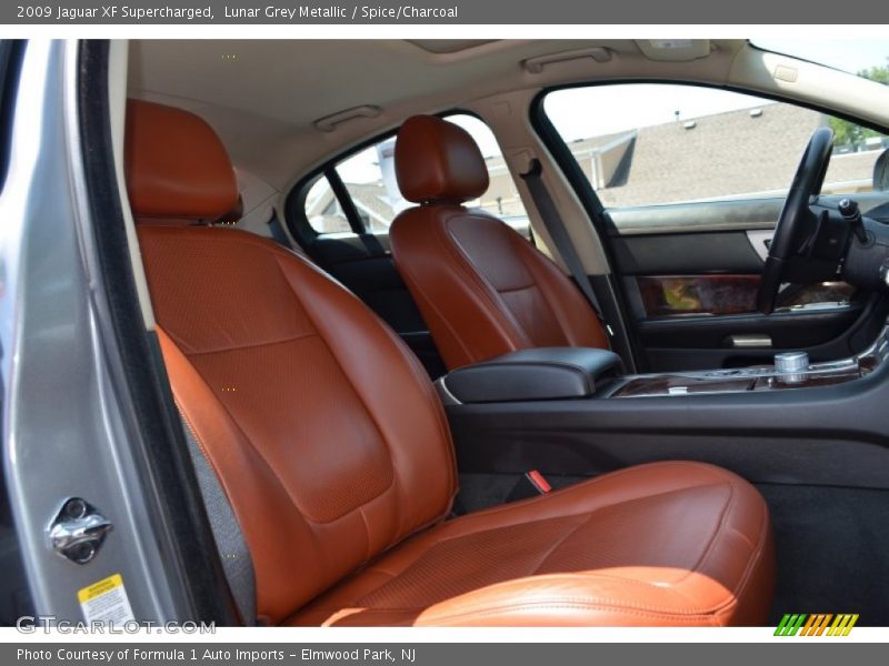 Lunar Grey Metallic / Spice/Charcoal 2009 Jaguar XF Supercharged