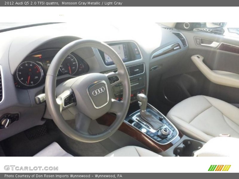 Monsoon Gray Metallic / Light Gray 2012 Audi Q5 2.0 TFSI quattro