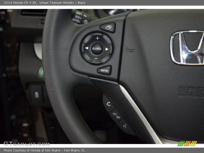 Urban Titanium Metallic / Black 2014 Honda CR-V EX