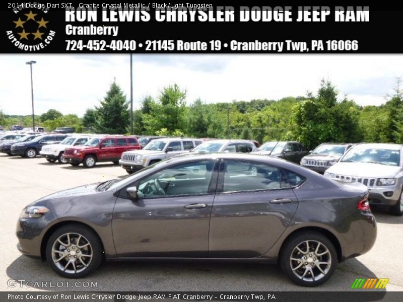 Granite Crystal Metallic / Black/Light Tungsten 2014 Dodge Dart SXT