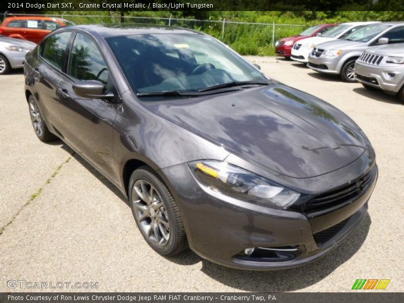 Granite Crystal Metallic / Black/Light Tungsten 2014 Dodge Dart SXT