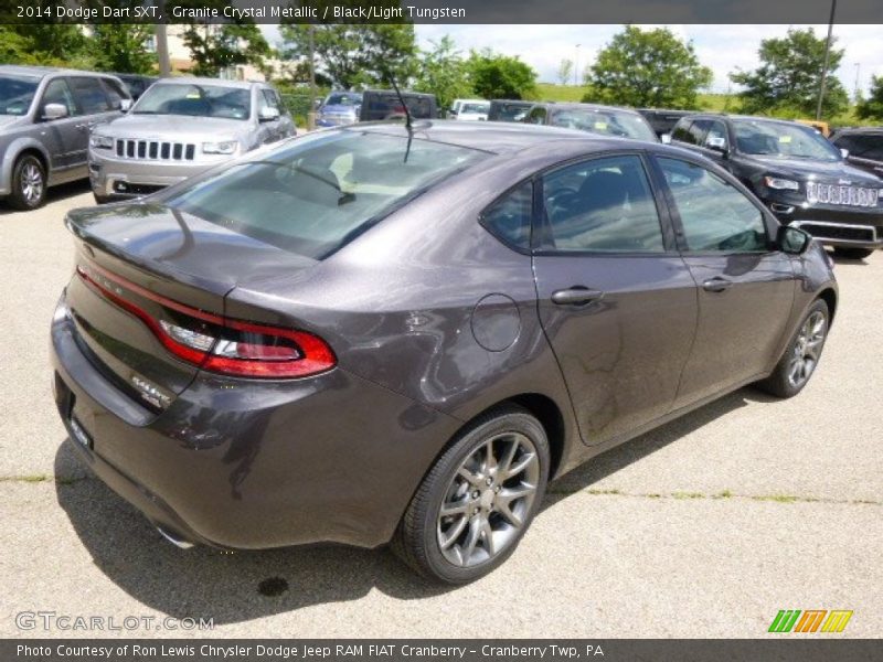 Granite Crystal Metallic / Black/Light Tungsten 2014 Dodge Dart SXT
