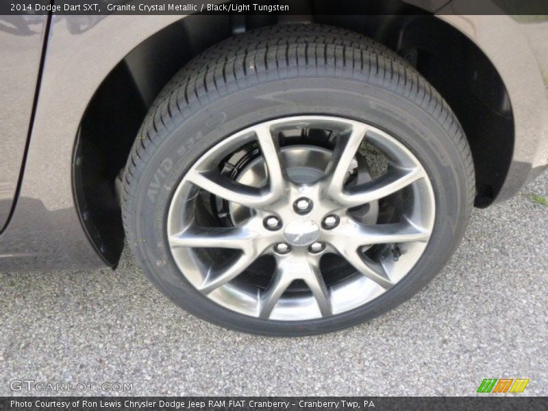 Granite Crystal Metallic / Black/Light Tungsten 2014 Dodge Dart SXT