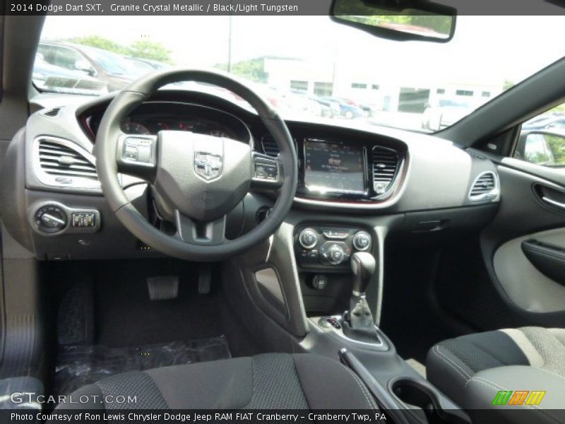 Granite Crystal Metallic / Black/Light Tungsten 2014 Dodge Dart SXT