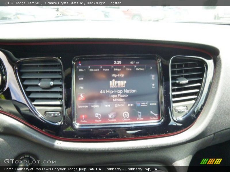 Granite Crystal Metallic / Black/Light Tungsten 2014 Dodge Dart SXT