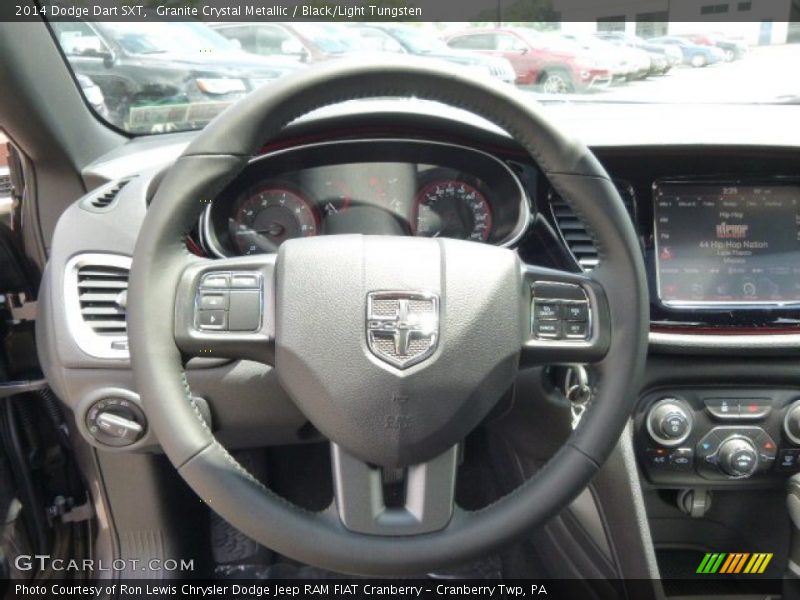 Granite Crystal Metallic / Black/Light Tungsten 2014 Dodge Dart SXT