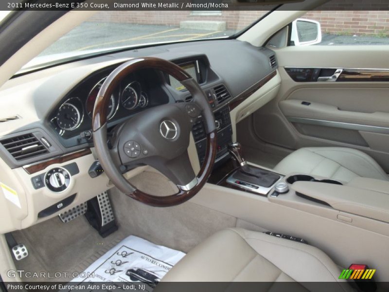 Diamond White Metallic / Almond/Mocha 2011 Mercedes-Benz E 350 Coupe