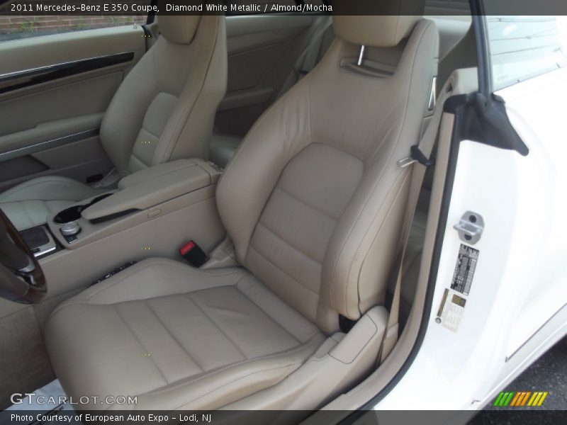 Diamond White Metallic / Almond/Mocha 2011 Mercedes-Benz E 350 Coupe