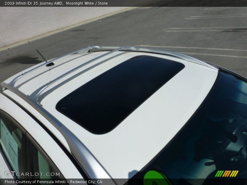 Moonlight White / Stone 2009 Infiniti EX 35 Journey AWD
