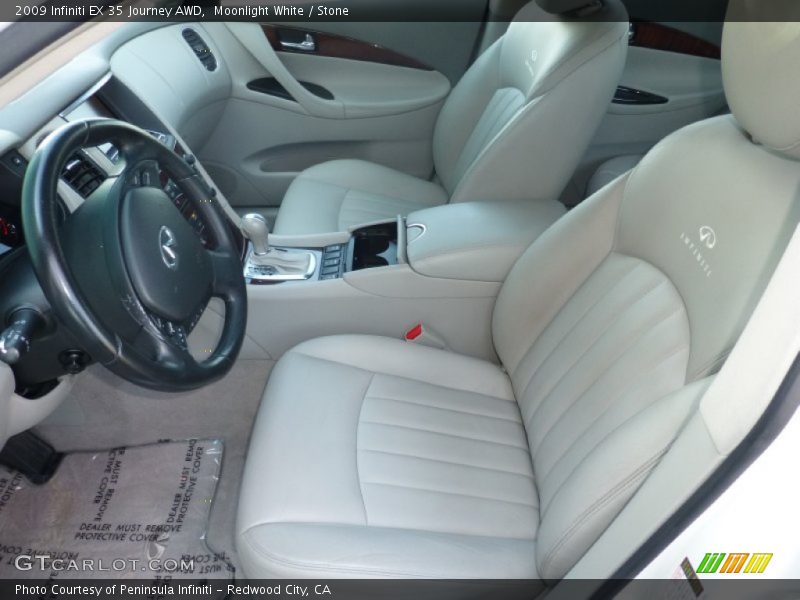 Moonlight White / Stone 2009 Infiniti EX 35 Journey AWD
