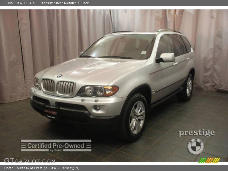 Titanium Silver Metallic / Black 2005 BMW X5 4.4i
