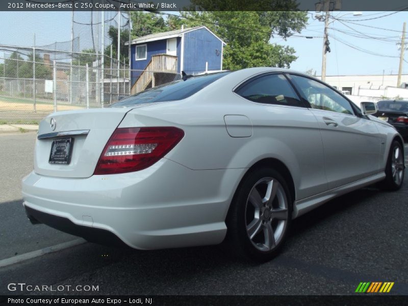 Arctic White / Black 2012 Mercedes-Benz C 250 Coupe