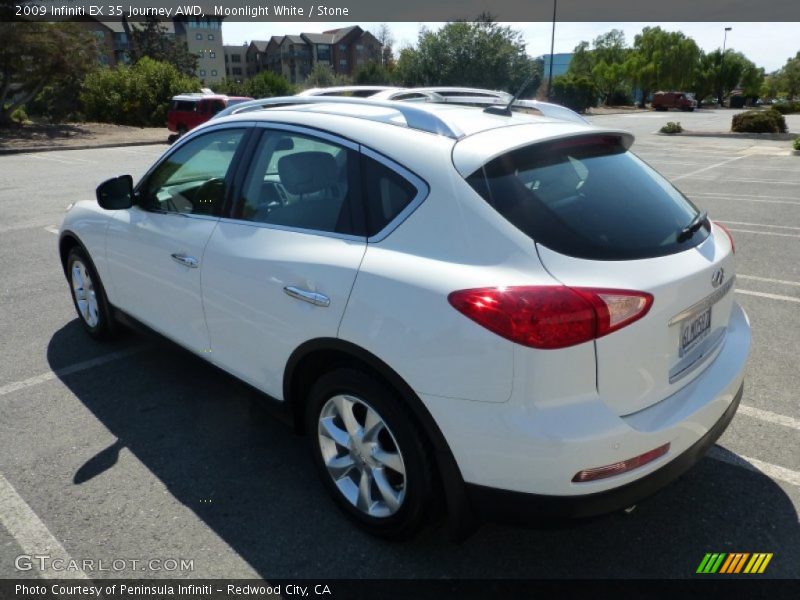 Moonlight White / Stone 2009 Infiniti EX 35 Journey AWD