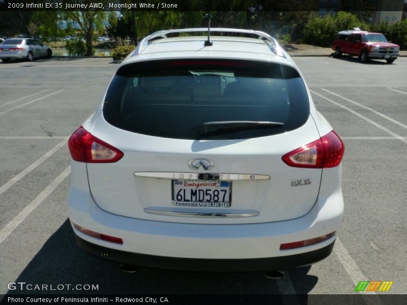 Moonlight White / Stone 2009 Infiniti EX 35 Journey AWD
