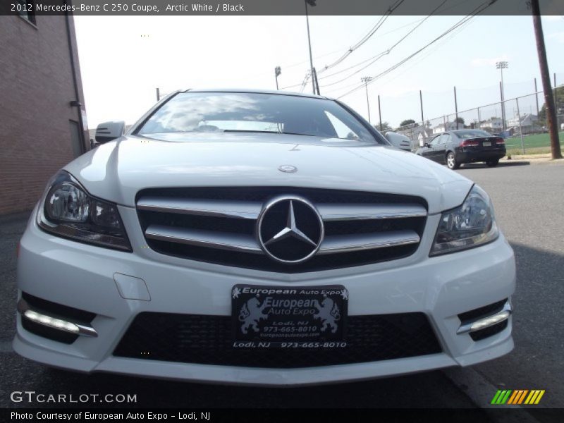 Arctic White / Black 2012 Mercedes-Benz C 250 Coupe