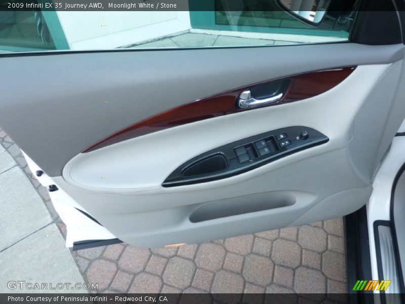 Moonlight White / Stone 2009 Infiniti EX 35 Journey AWD
