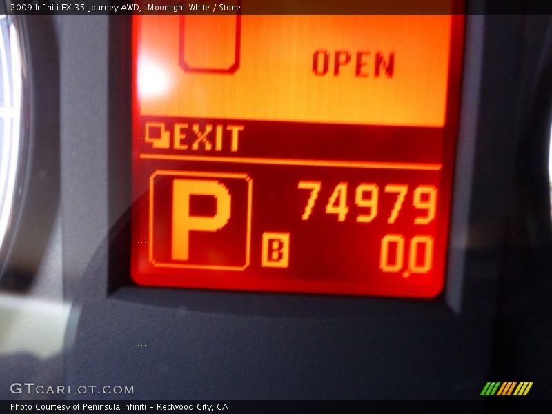 Moonlight White / Stone 2009 Infiniti EX 35 Journey AWD