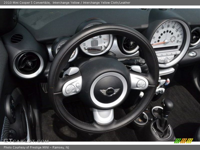 Interchange Yellow / Interchange Yellow Cloth/Leather 2010 Mini Cooper S Convertible