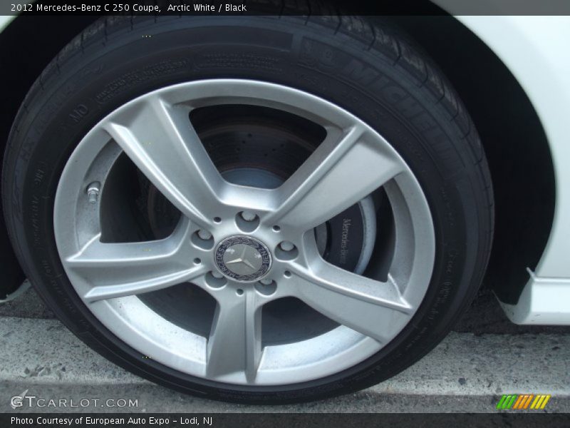 Arctic White / Black 2012 Mercedes-Benz C 250 Coupe
