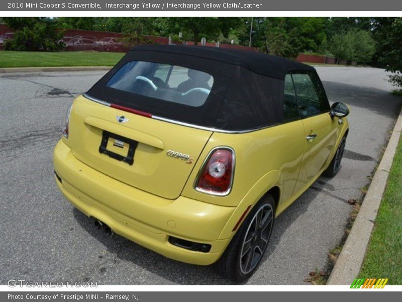 Interchange Yellow / Interchange Yellow Cloth/Leather 2010 Mini Cooper S Convertible