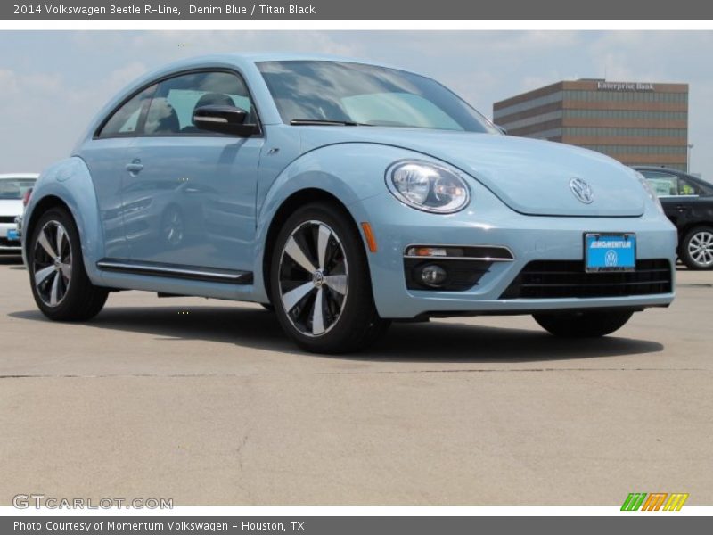 Denim Blue / Titan Black 2014 Volkswagen Beetle R-Line