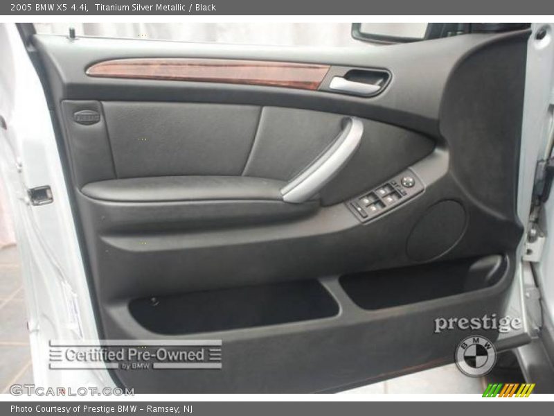 Titanium Silver Metallic / Black 2005 BMW X5 4.4i