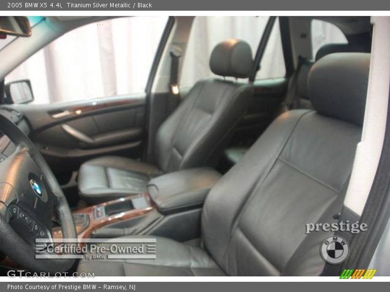 Titanium Silver Metallic / Black 2005 BMW X5 4.4i