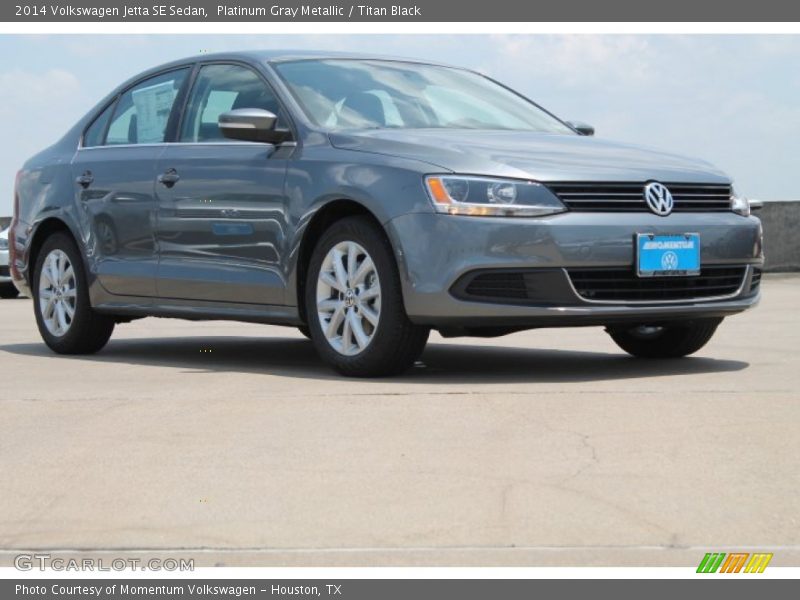 Platinum Gray Metallic / Titan Black 2014 Volkswagen Jetta SE Sedan