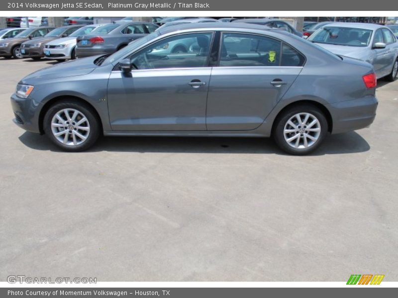Platinum Gray Metallic / Titan Black 2014 Volkswagen Jetta SE Sedan