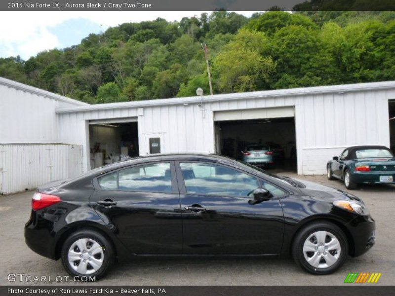 Aurora Black / Gray Two Tone 2015 Kia Forte LX