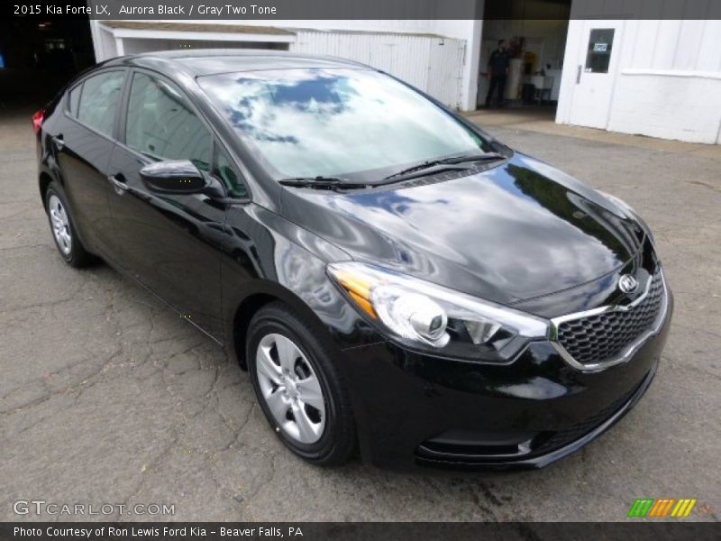 Aurora Black / Gray Two Tone 2015 Kia Forte LX