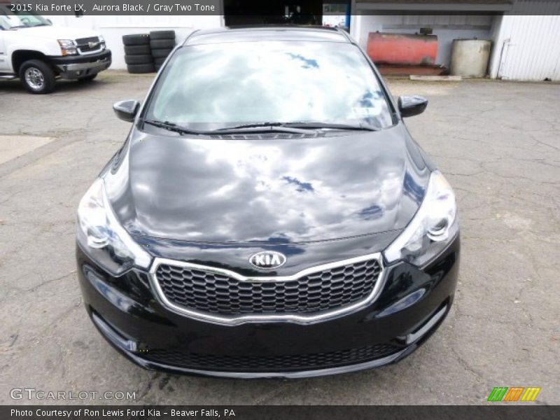 Aurora Black / Gray Two Tone 2015 Kia Forte LX