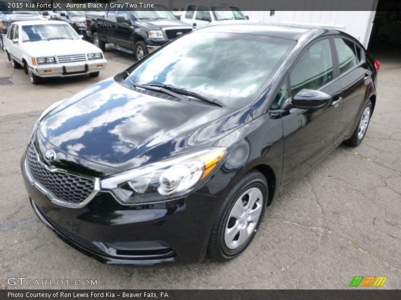 Aurora Black / Gray Two Tone 2015 Kia Forte LX