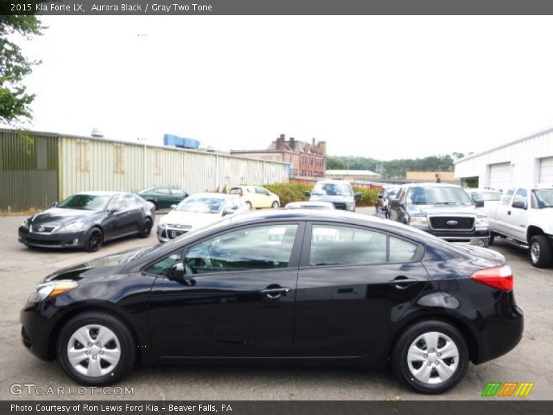 Aurora Black / Gray Two Tone 2015 Kia Forte LX