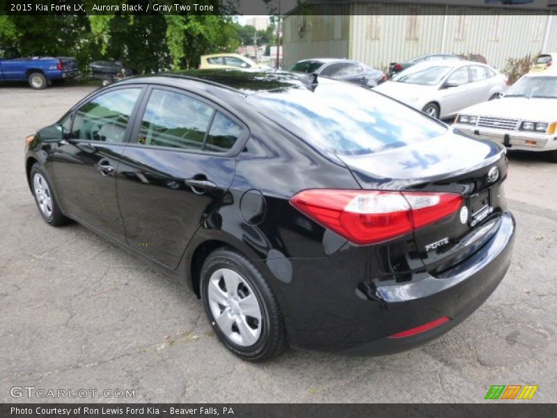 Aurora Black / Gray Two Tone 2015 Kia Forte LX