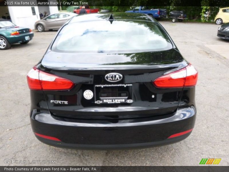 Aurora Black / Gray Two Tone 2015 Kia Forte LX